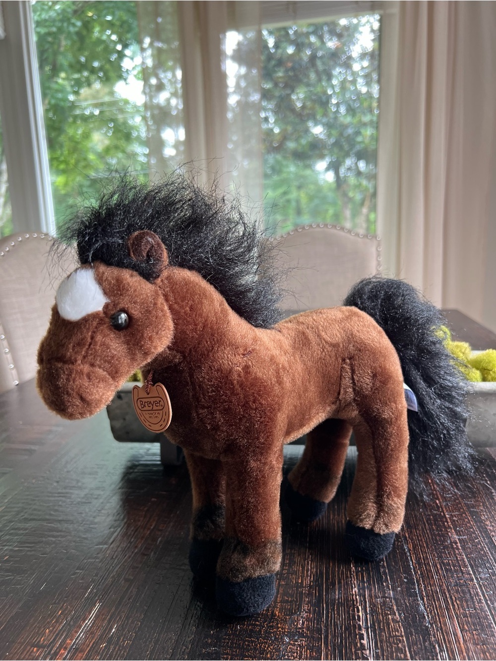 Breyer Thoroughbred Plush Stuffed Animal Brown Black Horse Freedom Series 12"